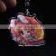 Fashional high clear acrylic keychain with colour printed