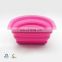2018 Semicircle FDA Silicone Collapsible Water Bucket Foldable Food Storage Basket