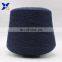 dark blue 0.035 micron stainless steel fine wire twist with Ne32/2ply combed cotton yarn for knitting touchscreen glove-XT11105