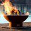 Wood Burnings Geometric Corten Steel Fire Pits