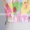 TWOTWINSTYLE Print Patchwork Ruffle Mesh Vest For Women Spaghetti Strap Vintage