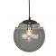 Modern Hand Blown Clear Glass Ball Indoor Decorative Pendant Lamp