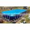 Commercial  PVC portable rectangular metal swimming water pools stainless steel swimming pool fittings