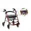 2020 Health & Medical Four Wheel Rollator Walker Rehabilitation Therapy Supplies Aluminum for Elderly and Disabled 57*25*58cm