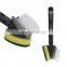 Masthome Smart kitchen Scrub Soap Dispensing cleaning spray pan Replaceable sponge dish Brush