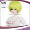 cute short bright yellow straight bob styles BJD doll wigs