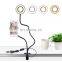 New style Fashion  Personality LED selfie light ring with phone holder for live and make up
