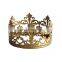 Wholesale Gold Mini Round  Crown Kid Bridal Princess Metal Crown cake Topper Decoration