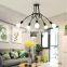 Modern Chandeliers Lamp 3/5/8 Heads Black Iron Pendant Light