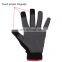 HANDLANDY breathable flexible Vibration-Resistant Safety touch screen work gloves spandex back gloves for men and women