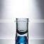 Modern Simple Glass Transparent Vase Blue Crystal Flower Vase For Home Decoration