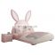 Pink bunny bed girl princess bed 1.5m single children bed