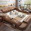 2021 Electric massage top grain leather sofa beds bedroom furniture beds
