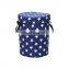 wholesale hot sale foldable polyester toy canvas storage basket and kids play mat