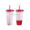 Hot Sale Reusable Custom Logo Printed Plastic Color Changing Tumbler Cups Bulk Christmas Plastic Mugs