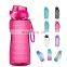 hot selling big capacity premium anti slip classic durable gym sports colorful blank 2l bottles fitness