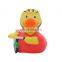 2021 New Small Rubber Yellow Duck Ducky Floating Squeaky Baby Shower Water Bath Toys set for child