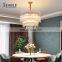 Luxury Residential Decoration Chandelier Hotel Home Villa Glass Modern Pendant Light