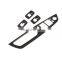 Carbon Fiber Style ABS Chrome Window Lift Button Frame Trim For BMW X5 X6 E70 E71 2008-2013 Left Hand Drive Accessories