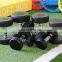 Hot Sell Factory Price 2.5 kg increase Logo Training Fitness Weights Rubber Dumbbells
