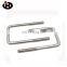 High Tensile Stainless Steel Fastener Plain Pipe Clamp U-shape Square  Bolt