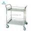 Lowest Price Custom Stainless Steel Emergency Medicine Trolleys Drug Cart Moving Medicine Trolley For Hospital Use