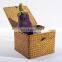 HBK Three piece set with lid square handmade natural seagrass storage box for sundries
