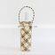 Hot Sale Woven Rattan Wine Tote Water Bottle Holder with Handle Wholesale Vietnam Supplier