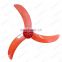 ABS Plastic fan blade 3 blade 5blade for Electronic floor fan orange colour 16inch 390mm  18inch  450mm good price