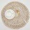 Natural Material Corn Husk Woven Placemats Wholesale Table Decoration Round Plate Mat