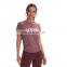 Casual Sportswear Custom Logo Yoga Top Female Gym Fitness Wear T-shirt Loose Casual Outdoor Running Clothing