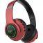 Wireless Headset Foldable Over-ear Led Light Stereo Headset Headphones Metal Bass Gaming Wireless Headphones