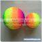 2016 cheap rainbow pvc inflatable Knobby ball