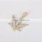 Custom high quality cheap hip hop 925 sterling silver leafage pendant
