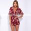 New styles womans retro printing jumpsuit playsuit women summer beach apparel designer one piece party dress                        
                                                Quality Choice