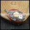 LFD-0045P ~ Wholesale Beautiful Red Agate Druzy Stone Pendants , Pave Rhinestone Crystal Shell Flowers Charms Pendant Jewelry