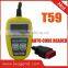 Small-in-size easy-to-use CAN OBD2/EOBD diagnostic mini scan tool /Code reader T59 with update online