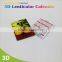 New Fashion High Quality Pocket Calendar, lenticular PP printing