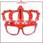 Laura Fairy Festivel Supplies Red Crown Shaped Luminator Neon Party Sunglasses                        
                                                Quality Choice