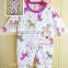 baby girl romper bodysuit pink smile flower fabric