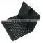 New arrival top grade leather tablet pc case with keyboard and touchpad