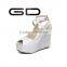 GDSHOE latest fashion ladies concise wedges and high heel sandals