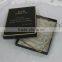 Transparent acrylic silk screen printing golden font wedding invitation cards