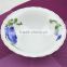 South America market salad bowl cut edge , flower printing soup bowl , linyi ceramic bowl