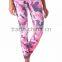 Woman Fitted Full Sublimated Leggings / Tights Full Length With Pink Camo Custom Design