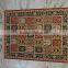 Woolen Area Rug India, Beautiful carpet multi pattern red color traditional Indian Pattern