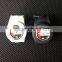 Silicone Good Quality Simple Round White Big Snap Men Watch With UAE Flag