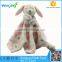 2016 alibaba china factory Plush Rabbit Bunny Soft Baby Comforter Toy