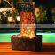Fashion customized indoor water fountain with warm LED light