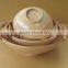 coiled bamboo bowl